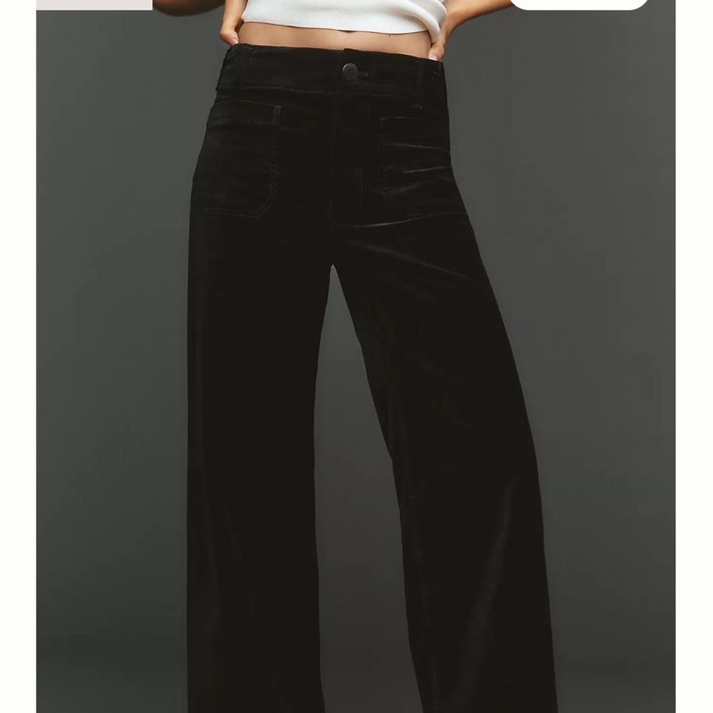 Maeve The Colette Elegant Black Women's Vegan Leather Pants